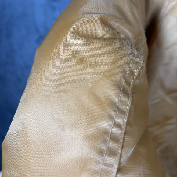 Vintage Phat Farm Bomber Jacket Gold Nylon 90s Hip Hop L - Picture 3 of 6